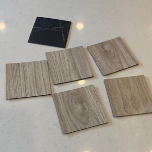 Chilewich Wood Grain Vinyl coasters